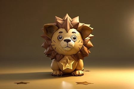 3D可爱小狮子图片