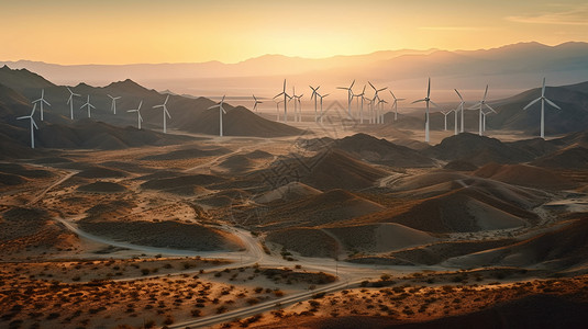 清洁能源风力涡轮机图片