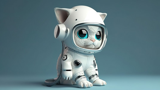 可爱猫咪宇航员图片图片