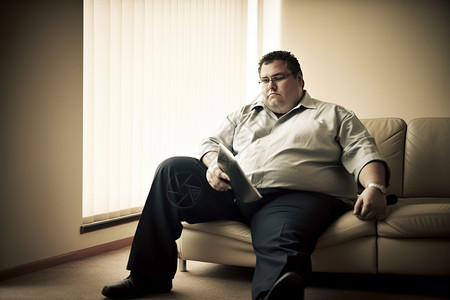 照片场景肥胖的男性背景