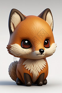 大眼睛小狐狸背景图片
