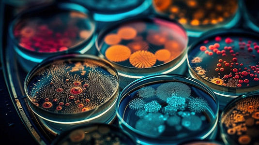 细菌病毒细胞模型图片
