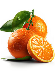 手绘橙子图片