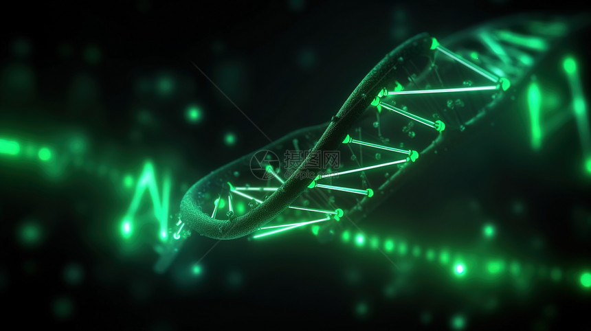绿色DNA图片