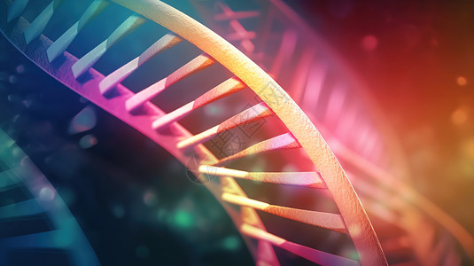 科幻虚拟3DDNA基因背景图片