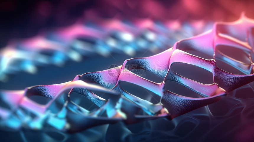3D科技感DNA图片