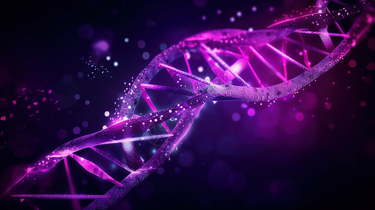 紫色基因组科学高清图片素材