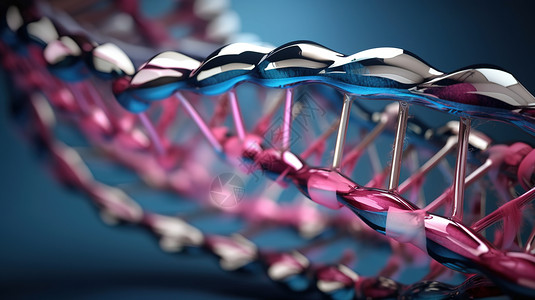金属变异DNA3D背景图片
