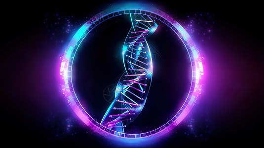 发光的细胞DNA背景图片