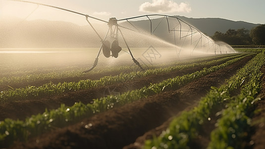 农田自动灌溉机图片