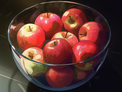 红富士苹果背景图片