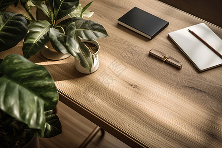橡木家具行政木质橡木办公桌背景