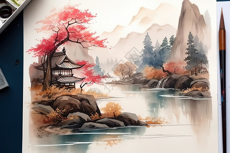 中国水彩画创作图片