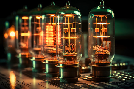 老式电器一组老式灯设计图片