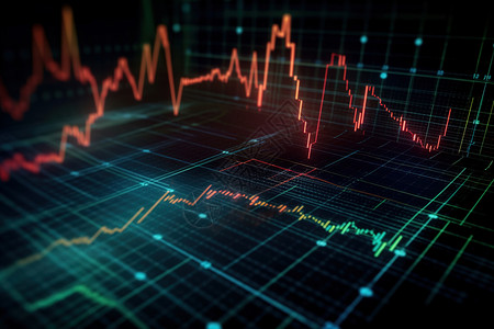 外汇行情金融股市数据插画