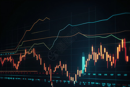 显示数据金融科技数据插画