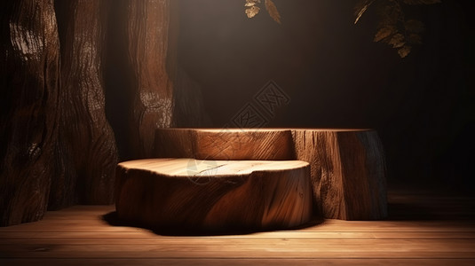 木质展台背景图片