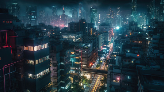 俯瞰未来城市图片