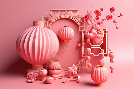 中国新年物品背景图片