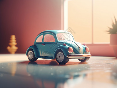小汽车模型婴儿玩具小汽车插画