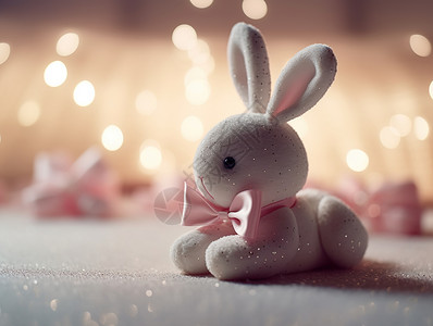 可爱的小兔子玩偶图片