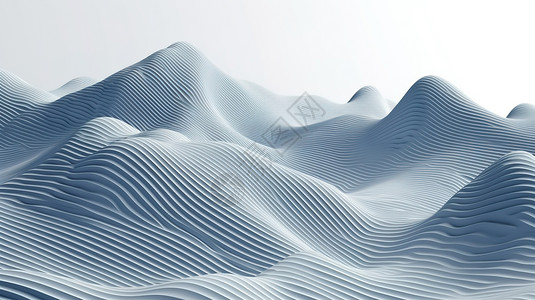 小清新电脑桌面山脉模拟图设计图片