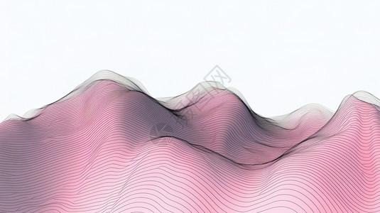 粉色山脉模型图片