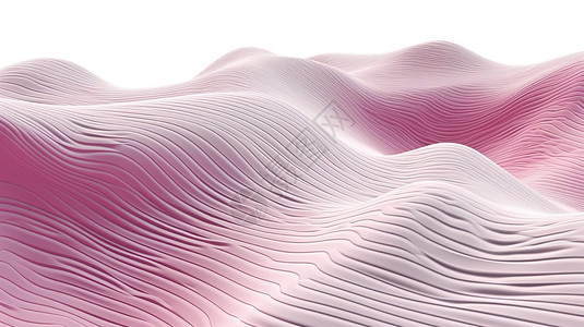 粉色波浪线条山脉模型图背景图片