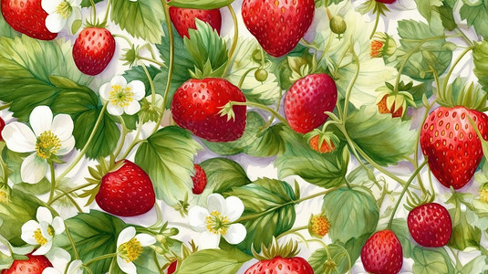 草莓水果背景图片