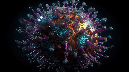 易感基因病毒细菌概念图设计图片