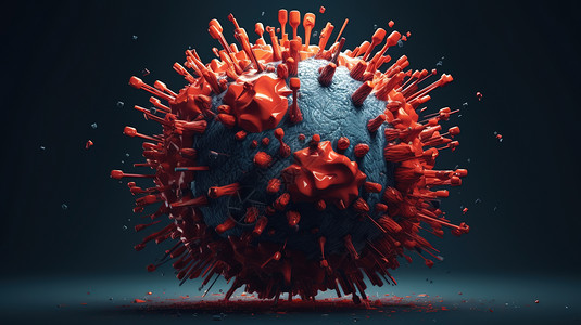 甲流病毒细菌设计图片
