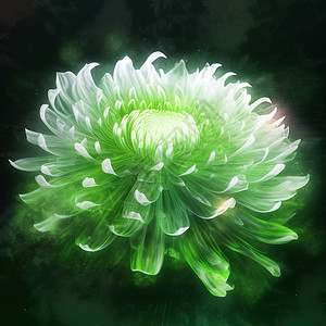 荧光绿菊花背景图片