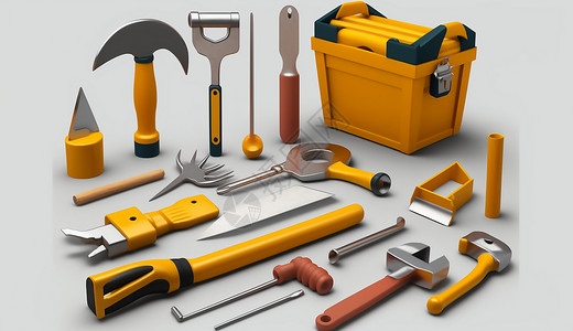 工具和工具箱背景图片