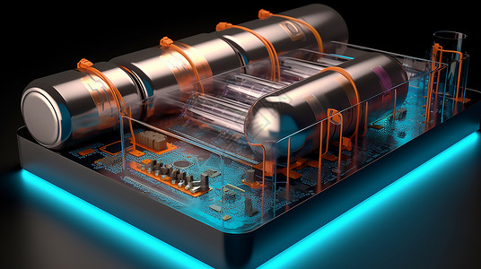 科技电池锂离子电池阳极高清图片