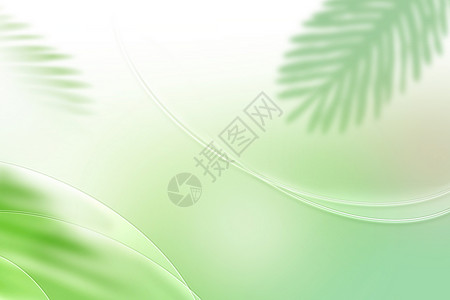 绿色植物标题框夏日绿荫背景设计图片
