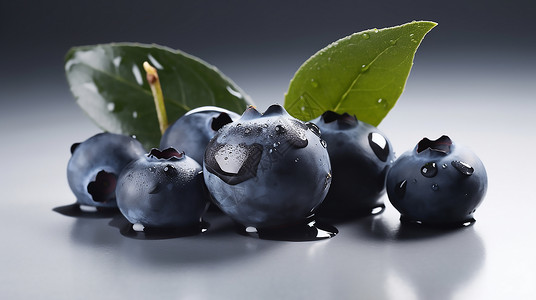水果蓝莓背景图片