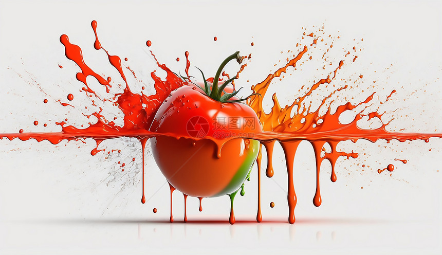 艺术拍照西红柿图片