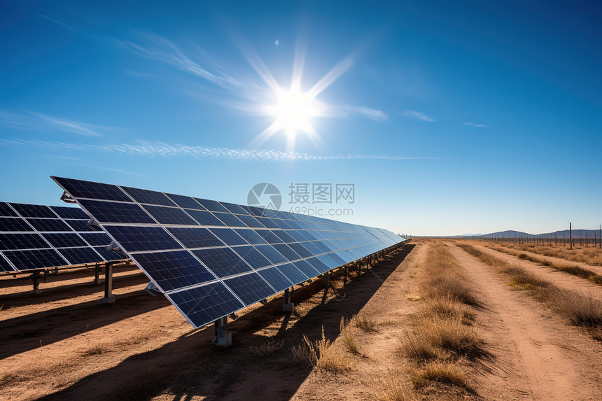 农场的太阳能电池板图片