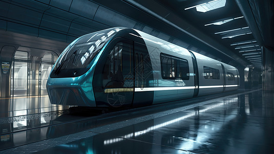 机动车行驶证未来世界新能源列车插画