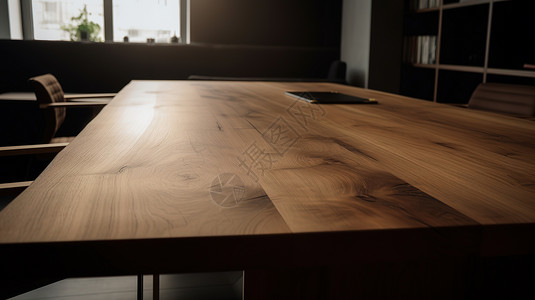 电脑高清素材会议室木桌木制品高清图插画