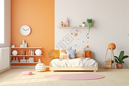 温馨舒适的卧室家居设计背景图片
