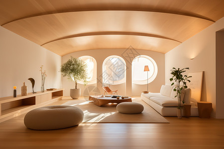 室内家居设计温馨舒适的客厅图片
