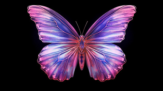生动细致美丽透明的蝴背景图片