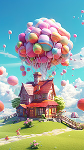 屋顶气球图片