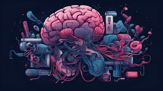 大脑器官概念图图片