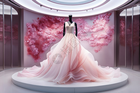 婚纱新娘礼服展示优雅高端图片