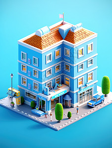 楼房建筑模型图片
