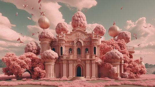 3D建筑城堡模型图片