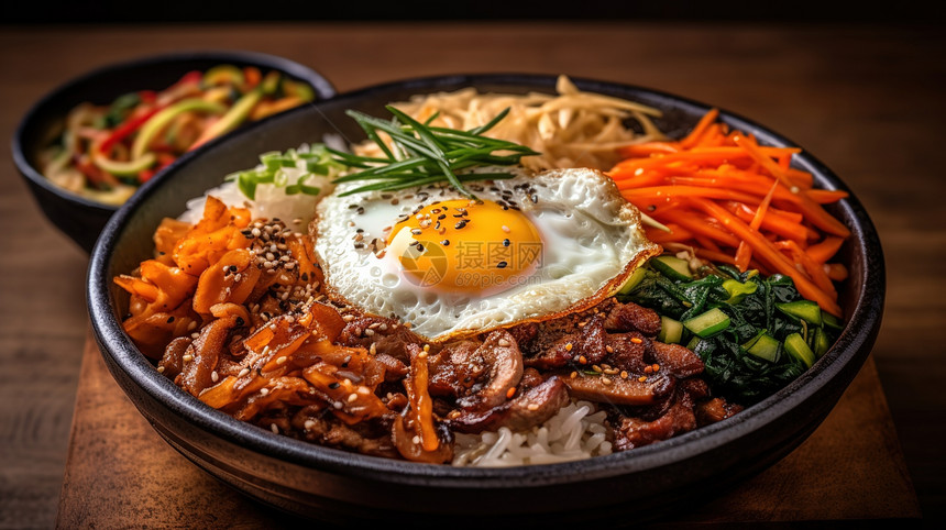 餐饮美食拌饭图片