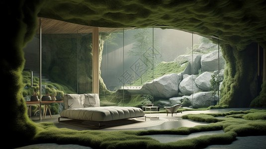 空间设计洞穴酒店高清图片
